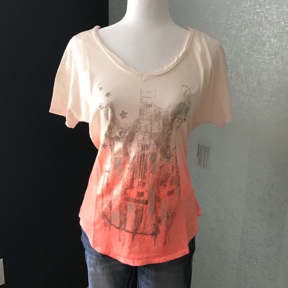 Miss Me guitar tee with embellishments - Picture 2 of 4